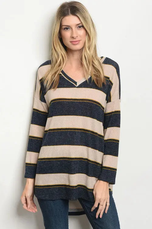 Essential Navy Sand Sweater Style Rack